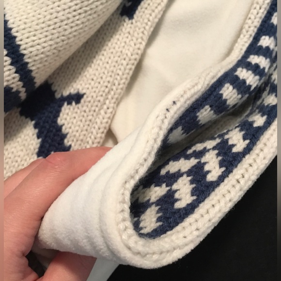 Diesel - Unique White And Blue Heavy Weight Knit Winter Scarf - Picture 6 of 10